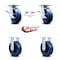 Service Caster 6 Inch Kingpinless Solid Poly Wheel Caster Brakes and Swivel Locks 2 Rigid, 2PK SCC-KP30S620-SPUR-SLB-BSL-2-R-2 - alternate 7